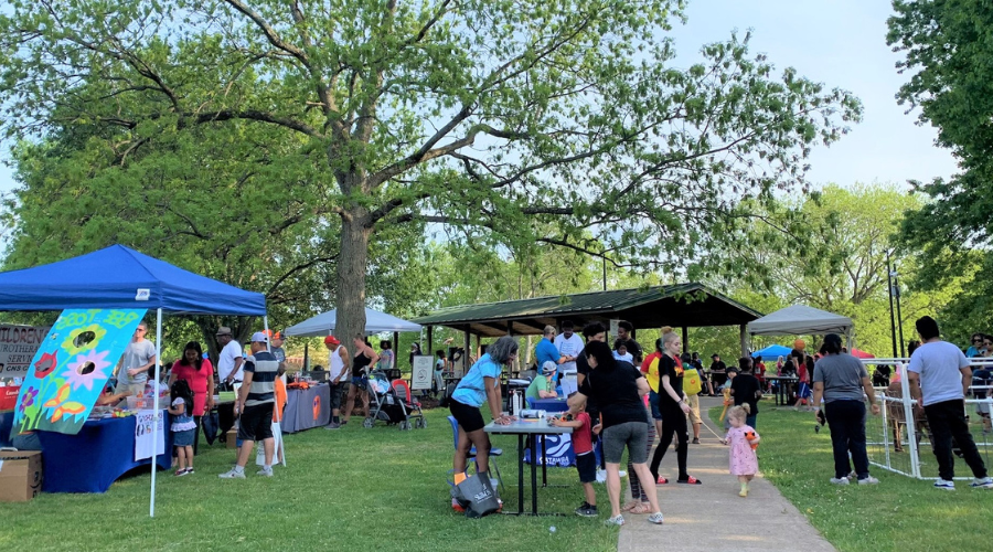Photo of the Spring into Summer event in the park
