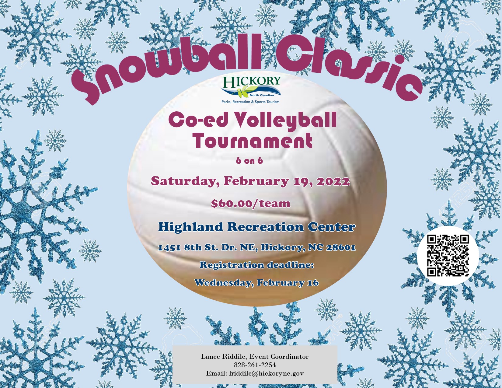 Snowball Classic Co-ed Volleyball Tournament