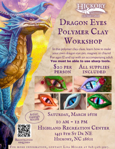 Dragon Eyes Polymer Clay Workshop