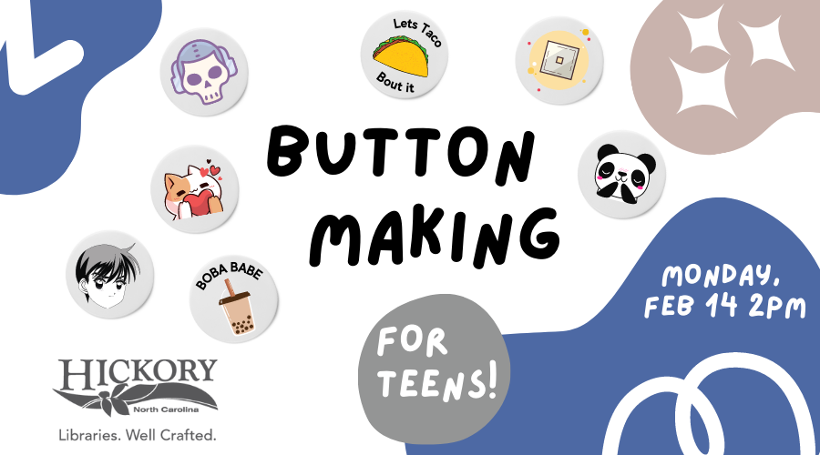 button making flyer with buttons