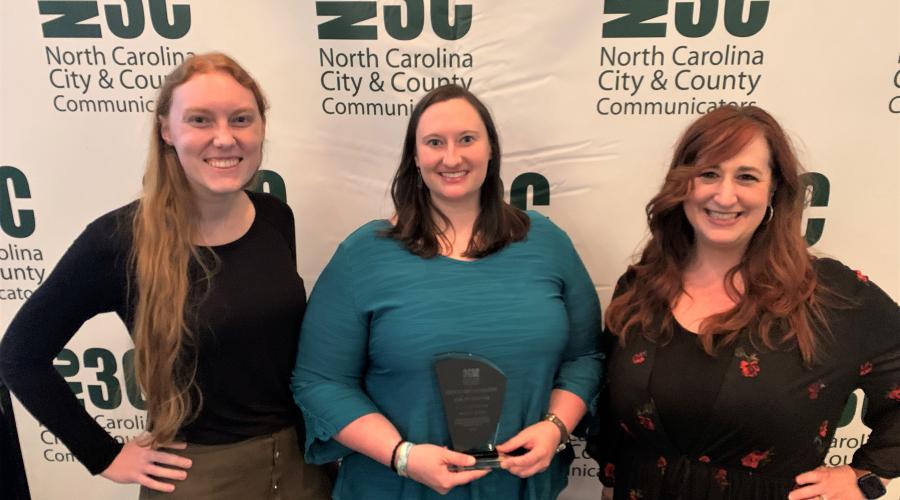 City of Hickory Communications Team with NC3C Award