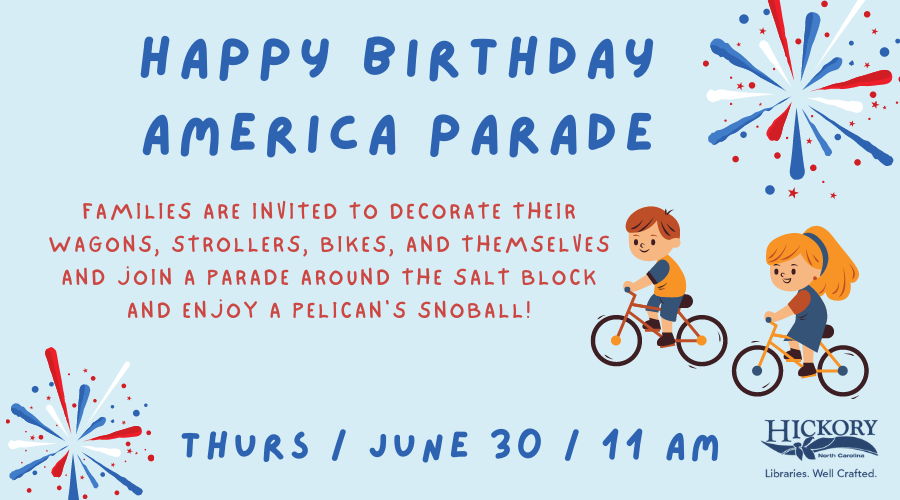 Happy birthday America Parade flyer