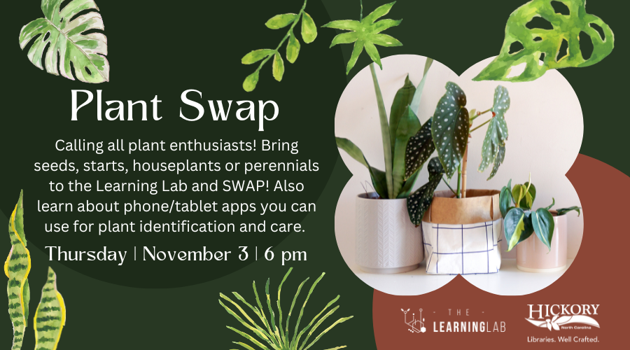 Plant Swap, November 3, 6pm