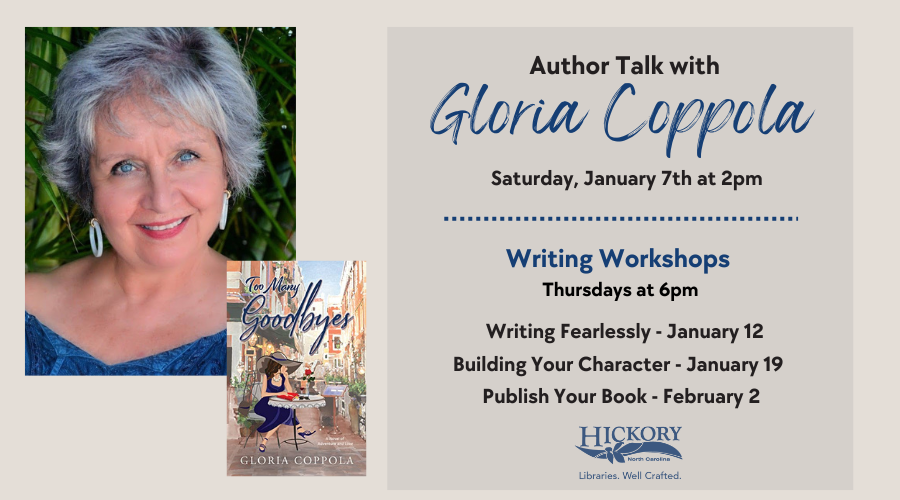 Author Talk with Gloria Coppola-January 7, 2 p.m.