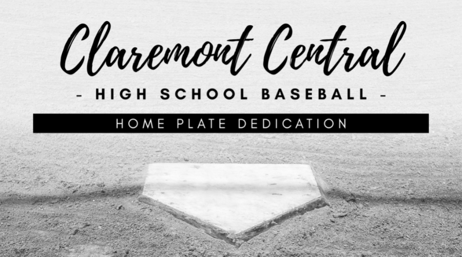 Claremont Central High School Baseball Home Plate Dedication