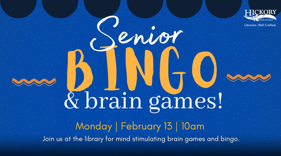 Mark your calendar and join us for Senior Bingo!