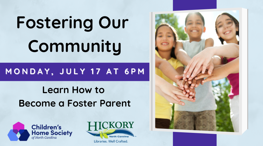Fostering Our Community: Learn How to Become a Foster Parent  Monday, July 17 at 6 p.m!