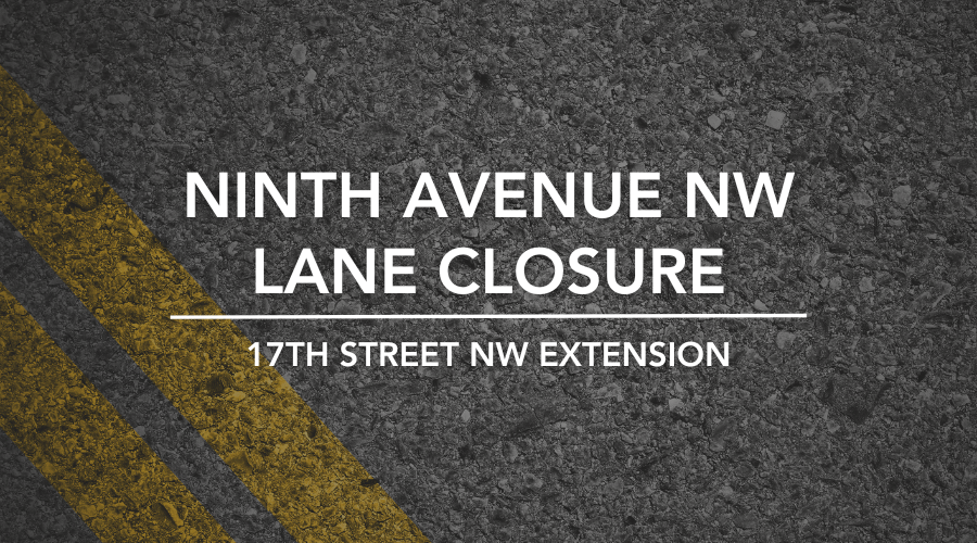 9th Ave NW lane closure