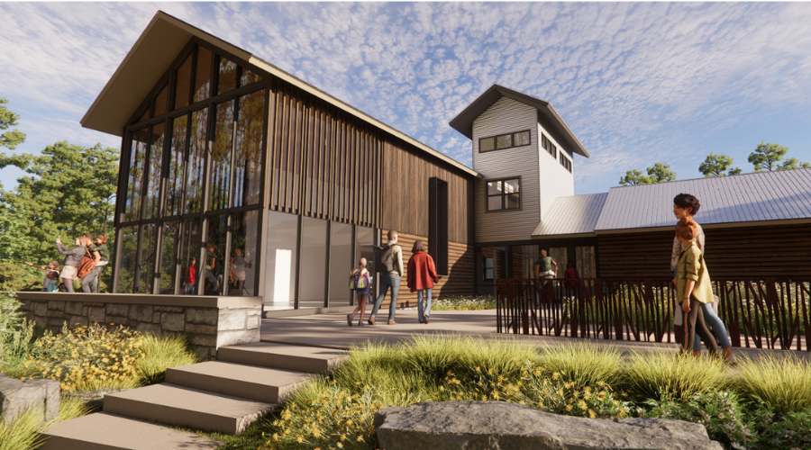 Rendering of future Catawba River Environmental Education Center