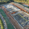Aerial view of expansion construction for US Conec