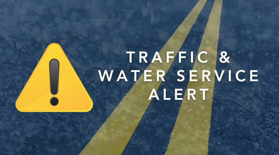traffic and water service alert